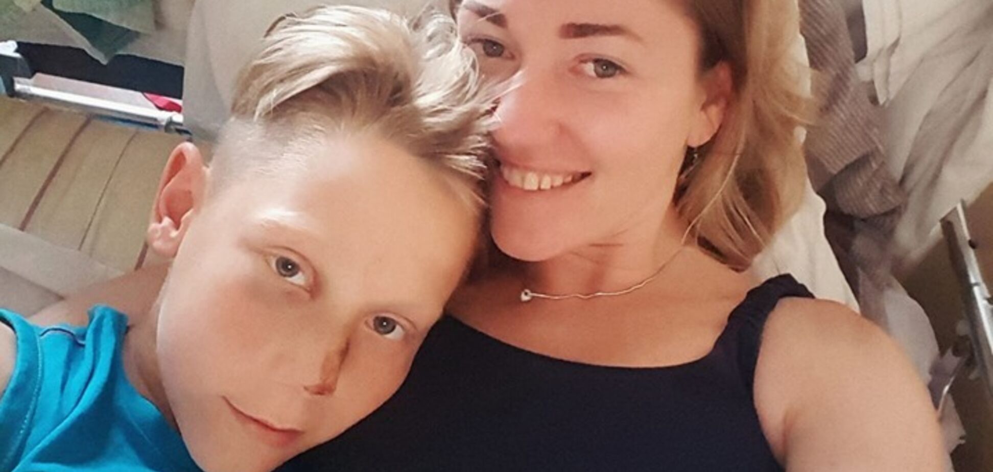 Мирослава Молитовник із сином