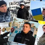 Пленные украинские моряки