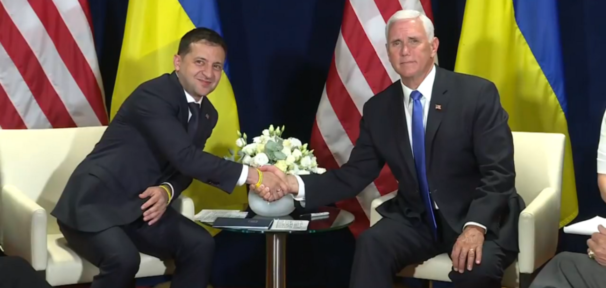 Владимир Зеленский и Майк Пенс