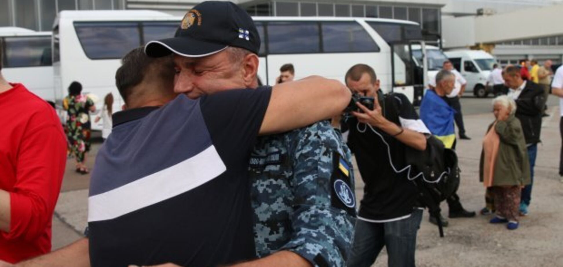 Встреча пленных украинцев