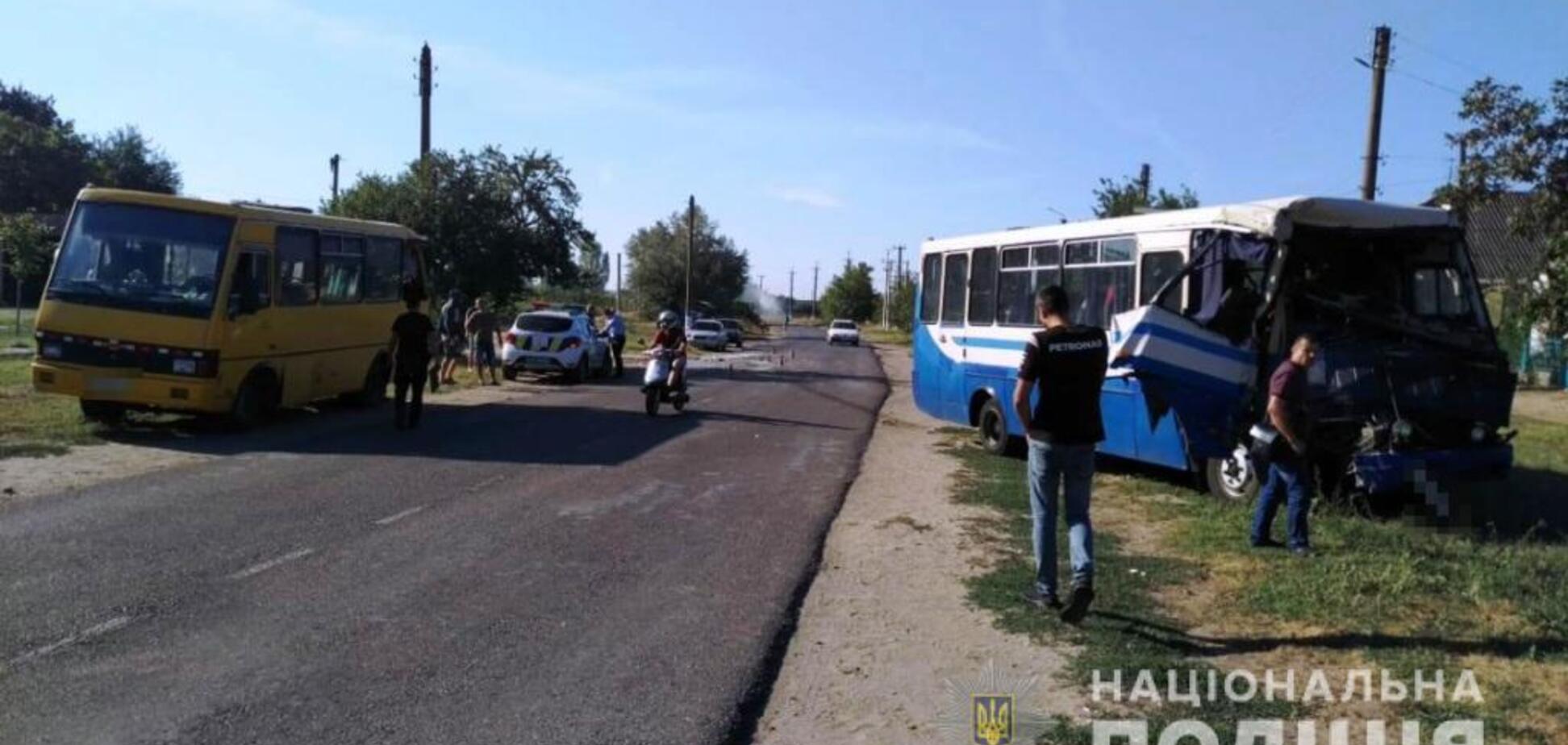 На Одесщине столкнулись две маршрутки