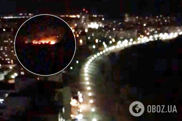 Кияни зняли пожежу в парку Дружби народів
