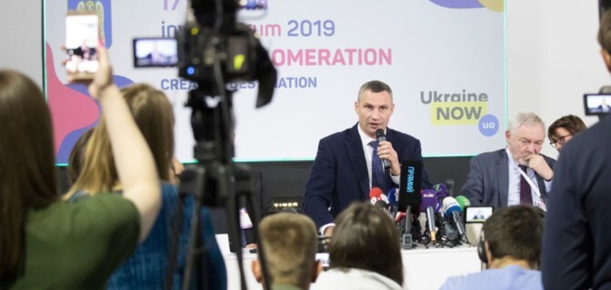 Виталий Кличко на пресс конференции