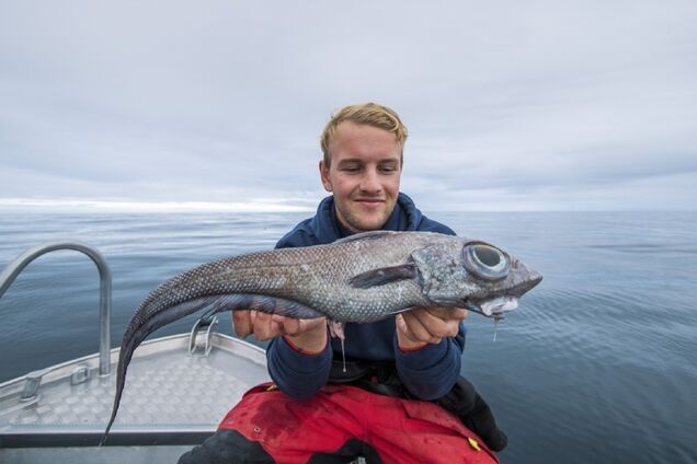 У Норвегії хлопець зловив рибу-монстра