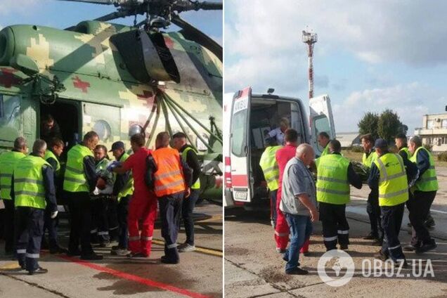 В Днепр экстренно доставили тяжелораненых бойцов с Донбасса