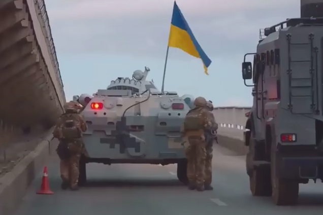 'Захват' Метро: появилось полное видео спецоперации на мосту в Киеве