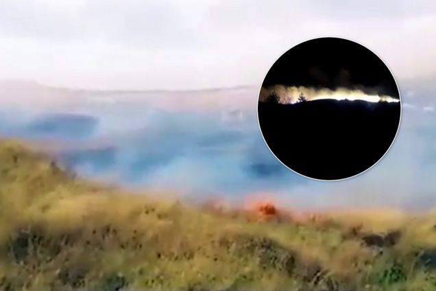 В Крыму загорелись десятки гектаров сухостоя