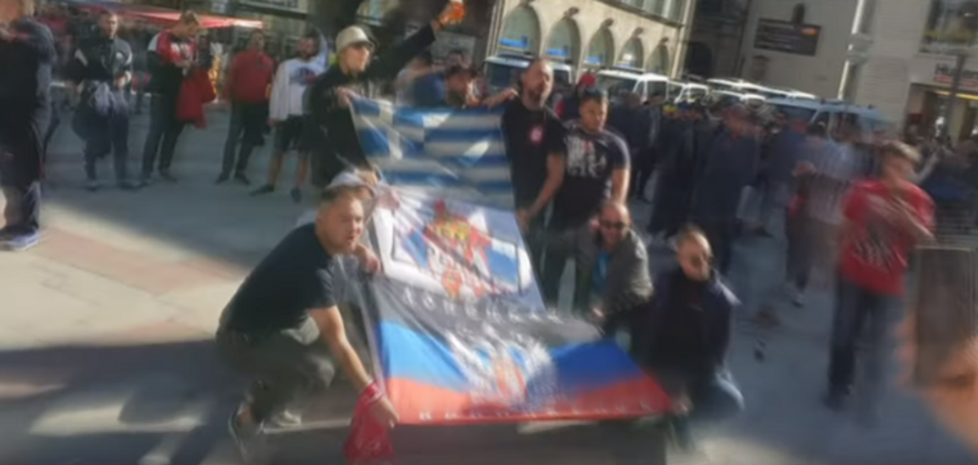 Прапор 'ДНР': матч Ліги чемпіонів ознаменувався витівкою фанатів