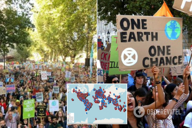 Ребенка поддержал весь мир: миллионы людей вышли на крупнейший в истории марш за климат. Фото и видео