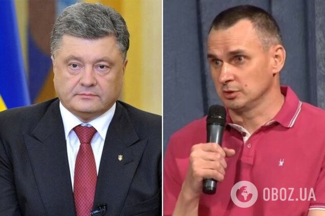 Петро Порошенко та Олег Сенцов