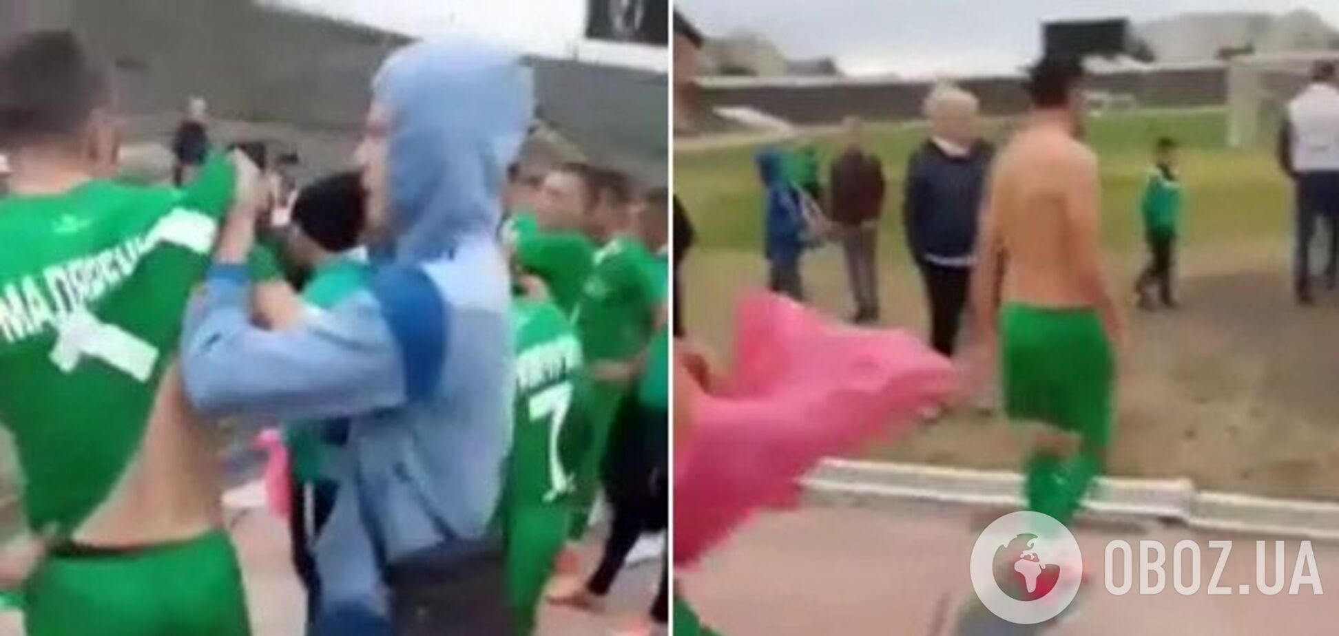 Українські фанати змусили футболістів роздягнутися на стадіоні - опубліковано відео