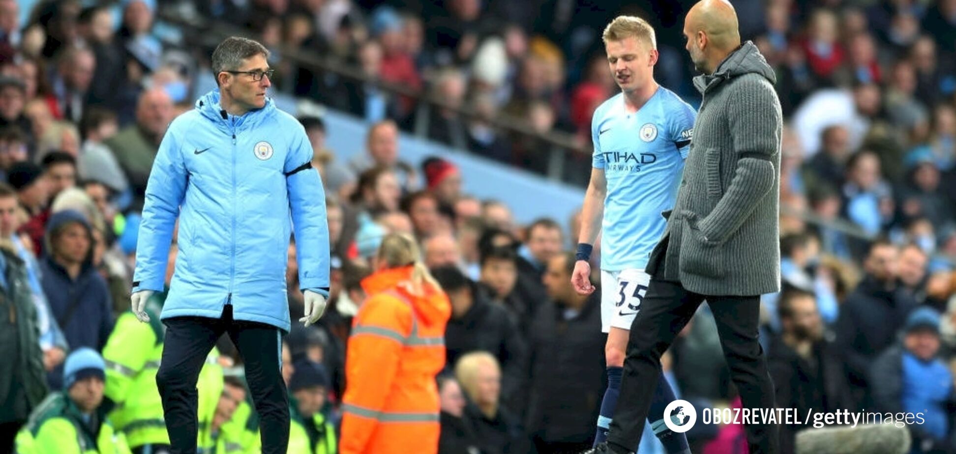 Александр Зинченко и Пеп Гвардиола