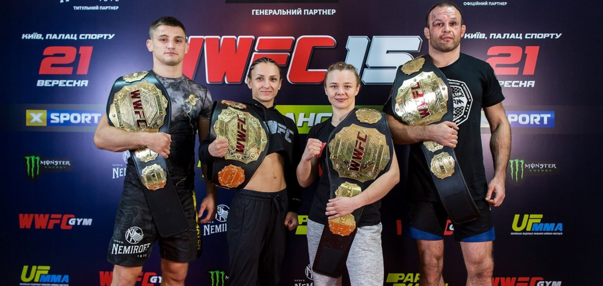 WWFC 15: все чемпионские пояса остались в Украине