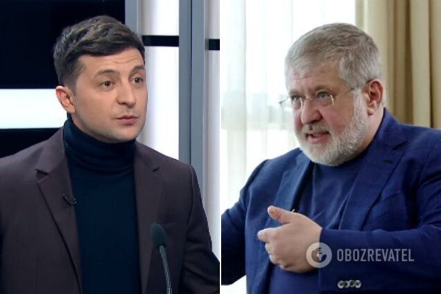 Володимир Зеленський і Ігор Коломойський