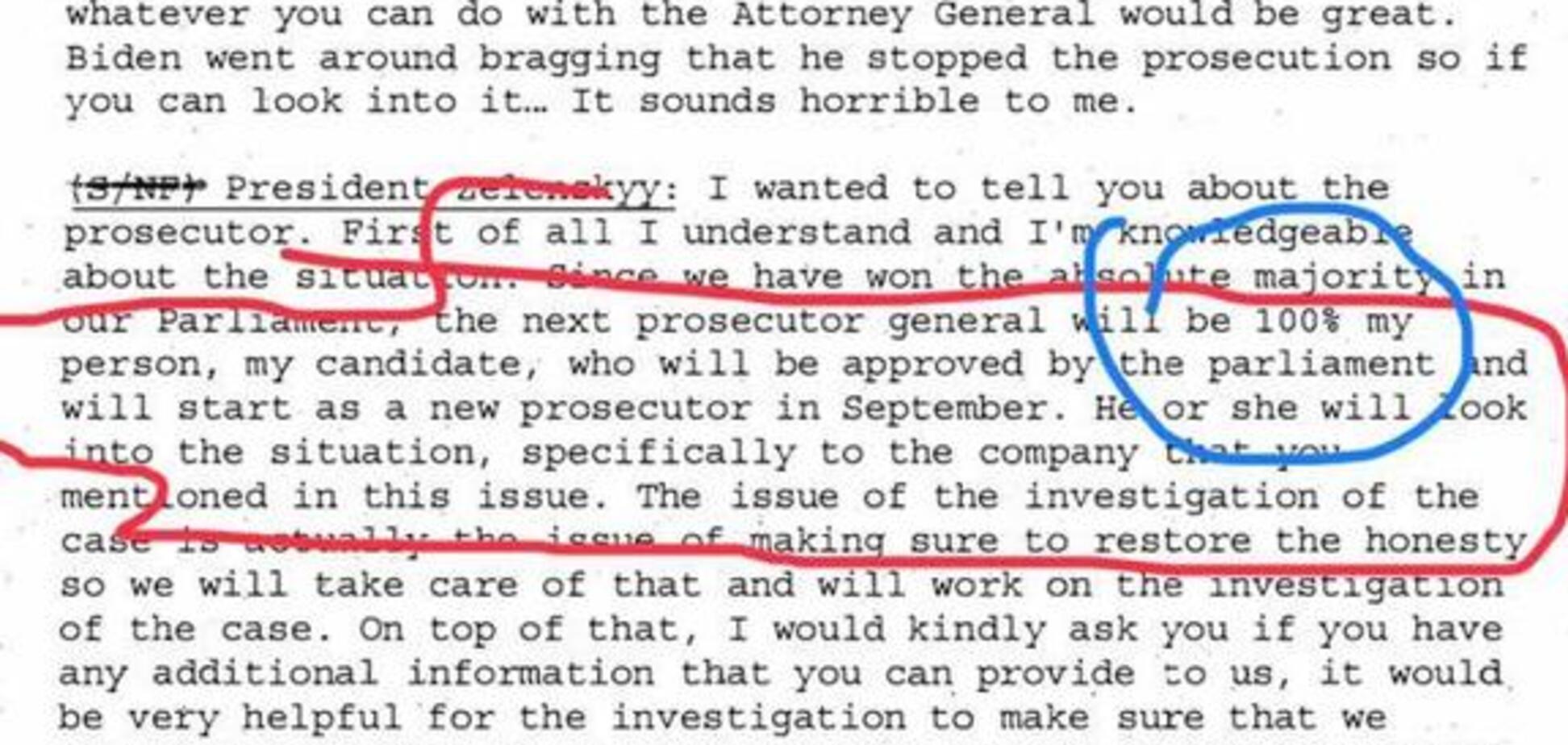 Отрывок из разговора Трампа и Зеленского