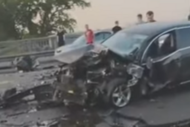 Жахлива ДТП на мосту в Києві