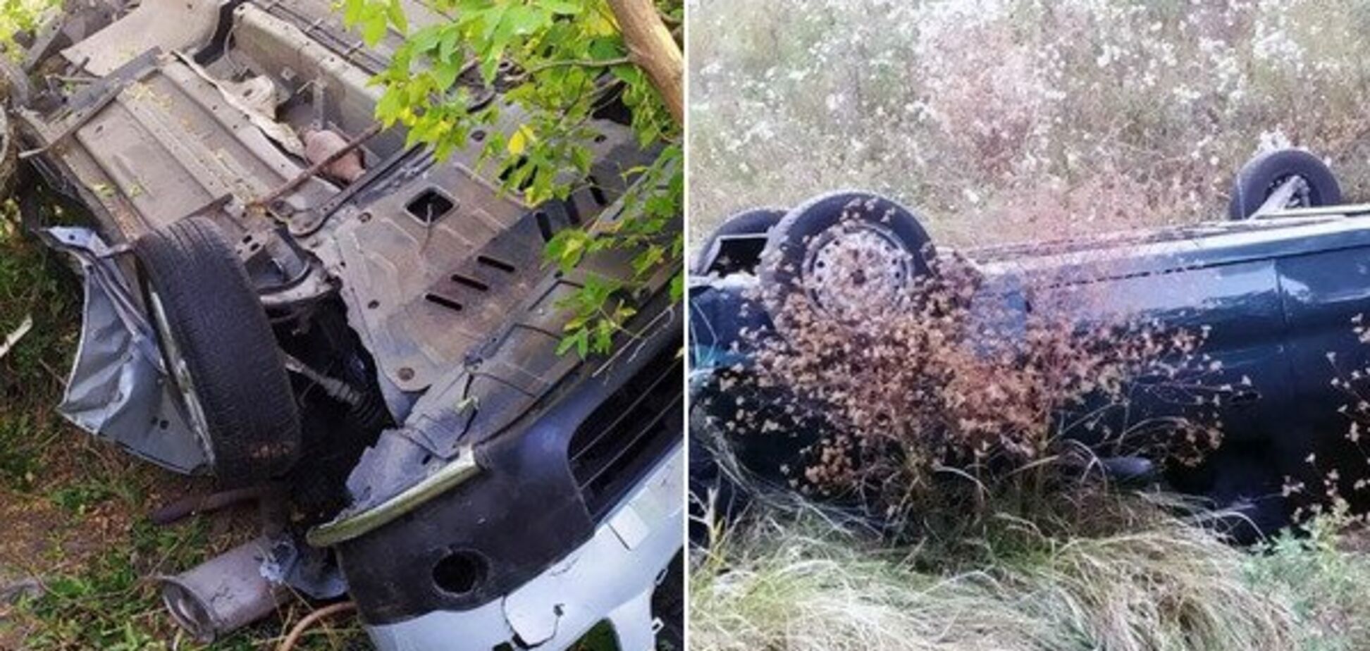 Женщину вырезали из салона: под Днепром две легковушки вылетели в кювет