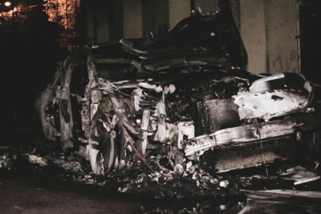 У центрі Києва спалили авто сина Гонтаревої. Фото