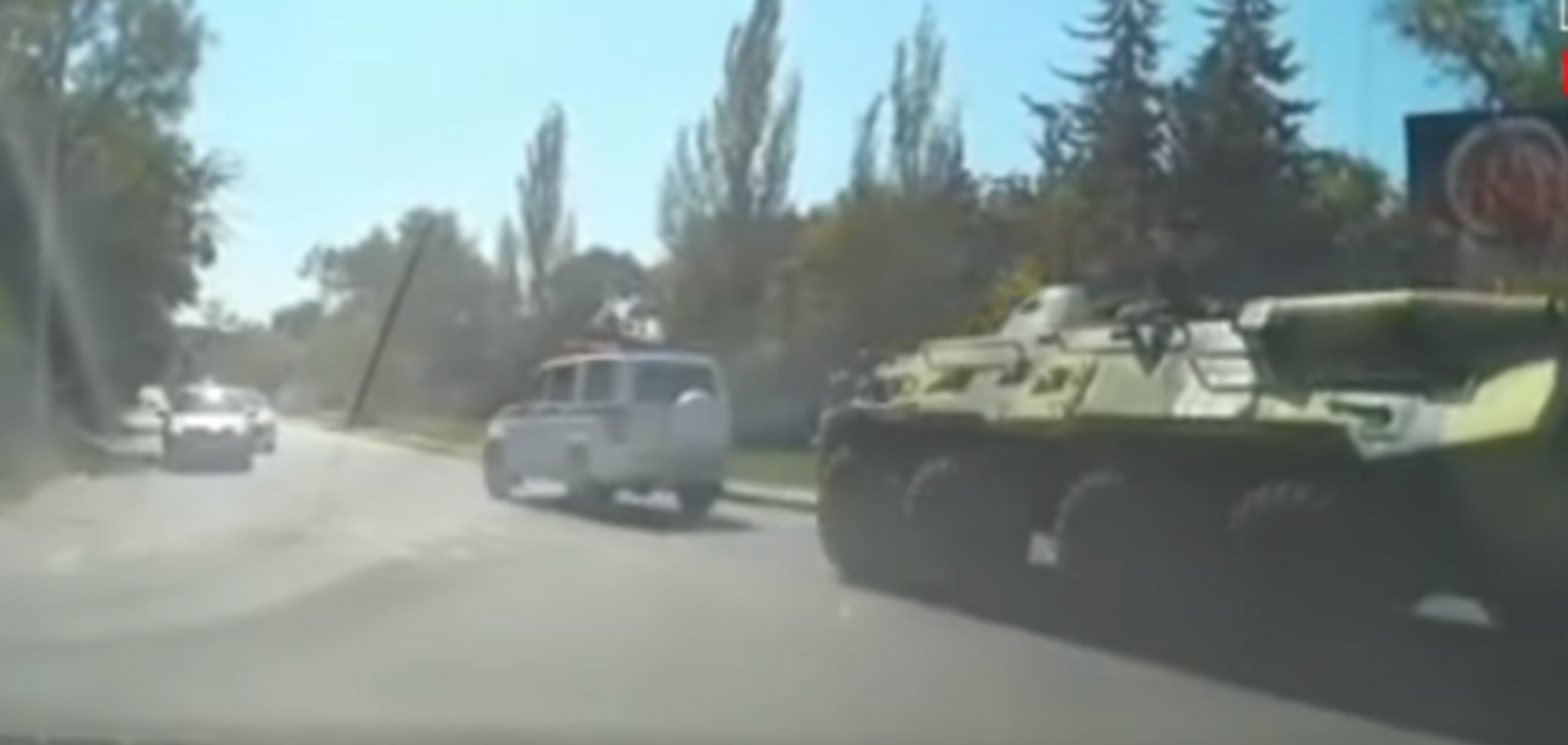 БТР на улице Керчи