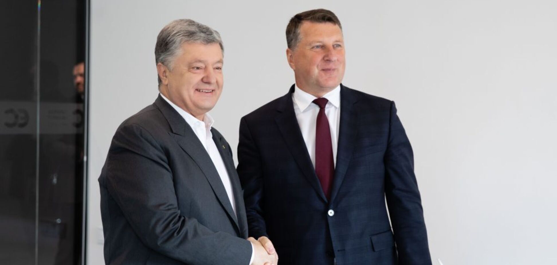 Петро Порошенко і Раймондс Вейоніс