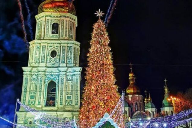 Новорічна ялинка в Києві потрапила до топ-5 найкращих у Європі