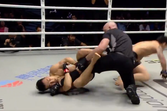 Болевой прием против судьи