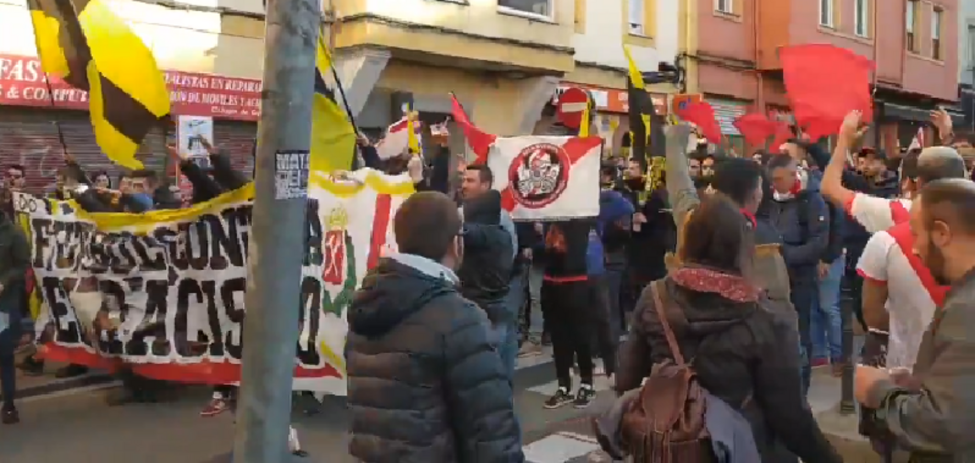 'Зозуля — чертов нацист': испанские ультрас устроили дикую акцию против украинца
