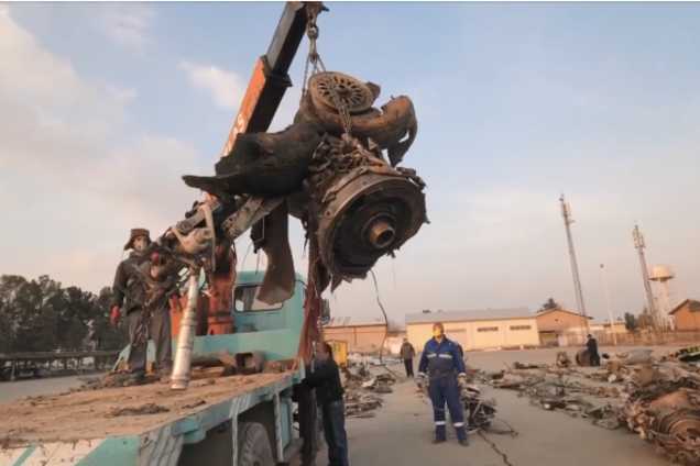 Обломки самолета МАУ