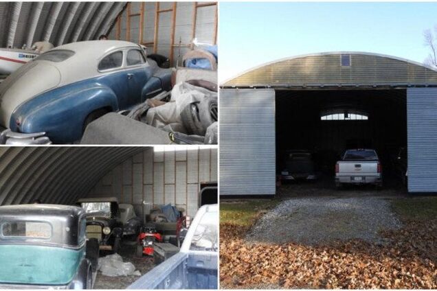 Двоє чоловіків знайшли в ангарі 15 покинутих авто довоєнної епохи