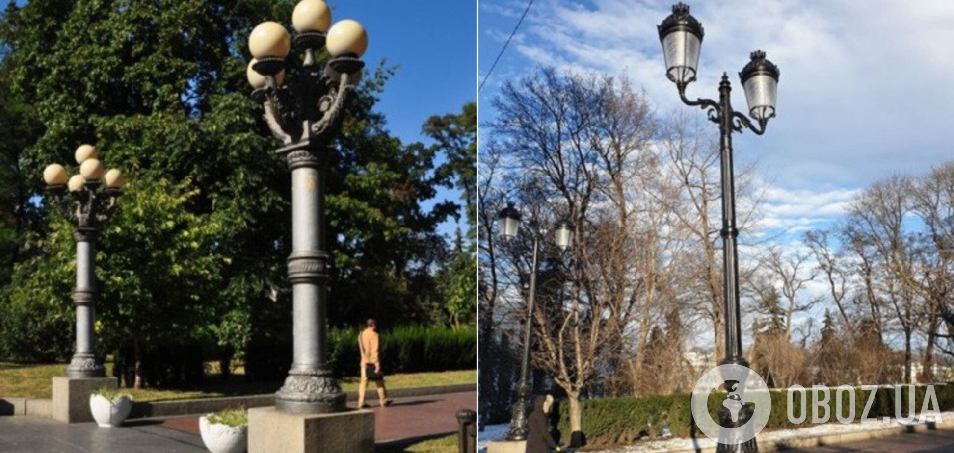 'Бюджетные' фонари в Мариинском парке Киева обошлись в 6 раз дороже реставрации