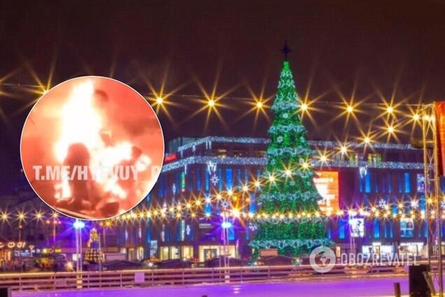 Загорелся на площади: в центре Днепра загадочно погиб мужчина. Видео 18+