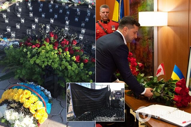 'Наш спільний нестерпний біль': Зеленський вшанував пам'ять загиблих у катастрофі з літаком МАУ. Фото