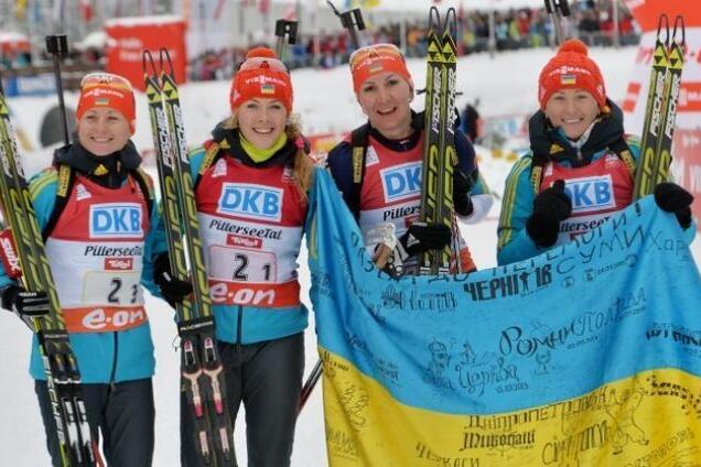 Збірна України з біатлону упустила медаль в естафеті на Кубку світу
