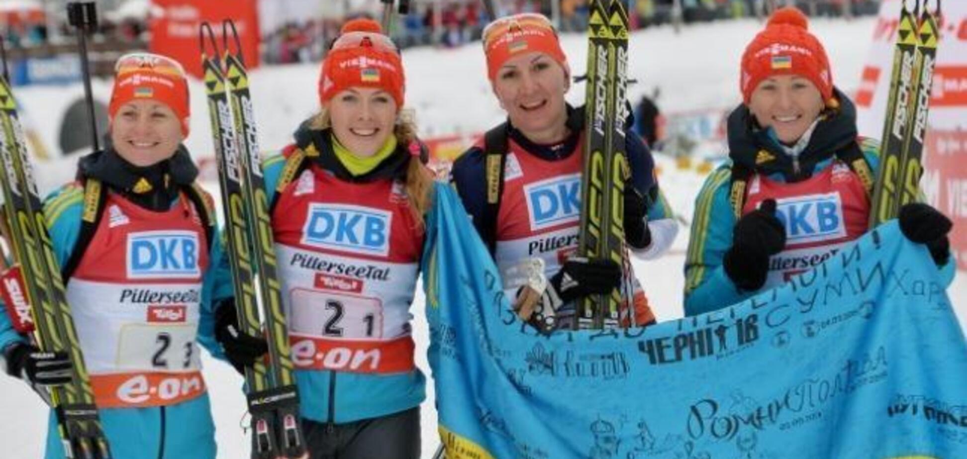 Сборная Украины по биатлону упустила медаль в эстафете на Кубке мира