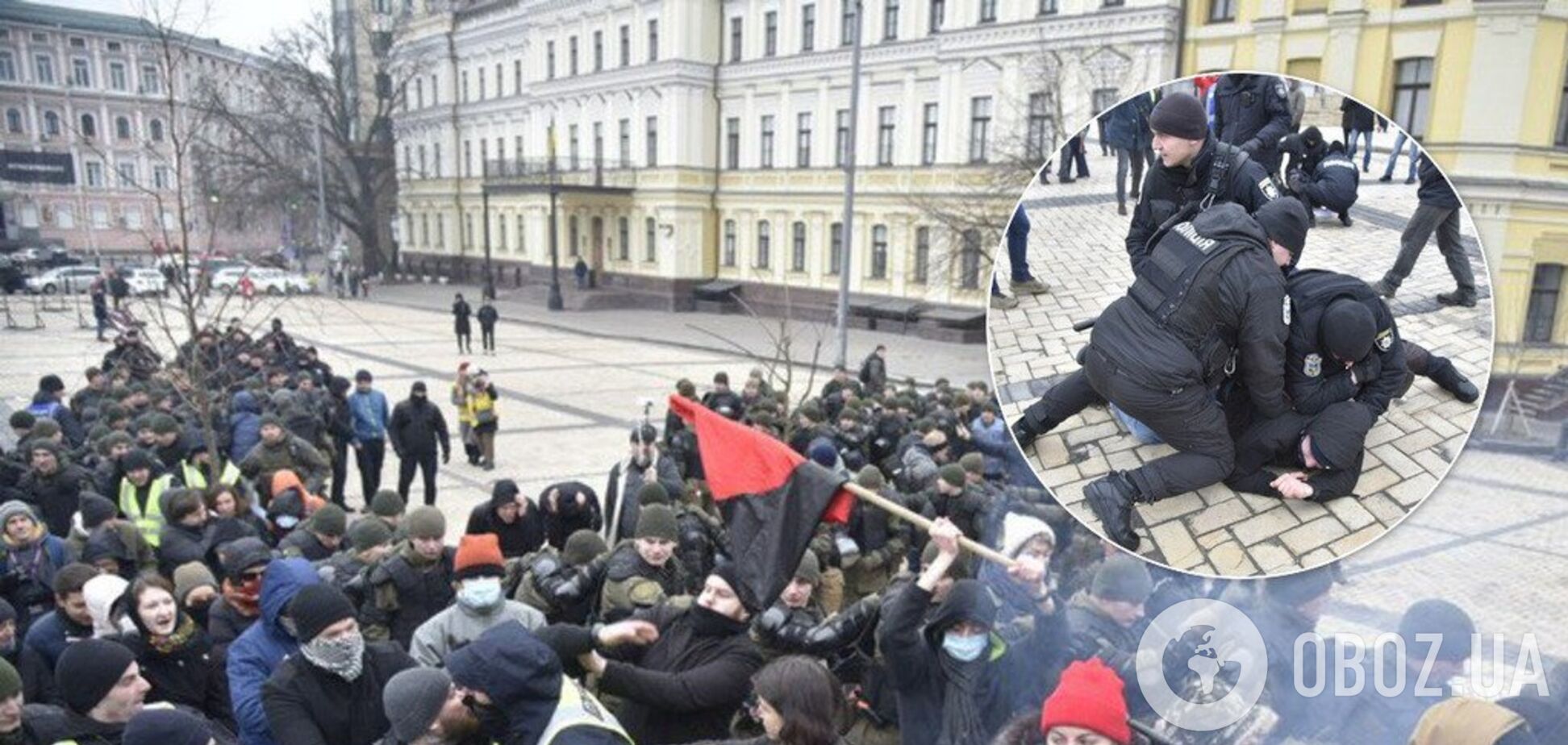 Яйца, петарды и задержания: как в Киеве прошло шествие антифашистов. Фото