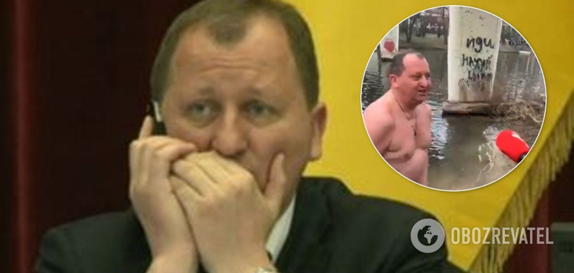 'Иди на...' Городской глава Сум опозорился купанием на Крещение. Фото и видео