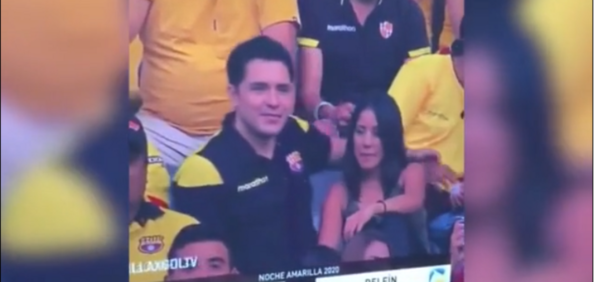 'Камера поцелуев' спалила болельщика с любовницей