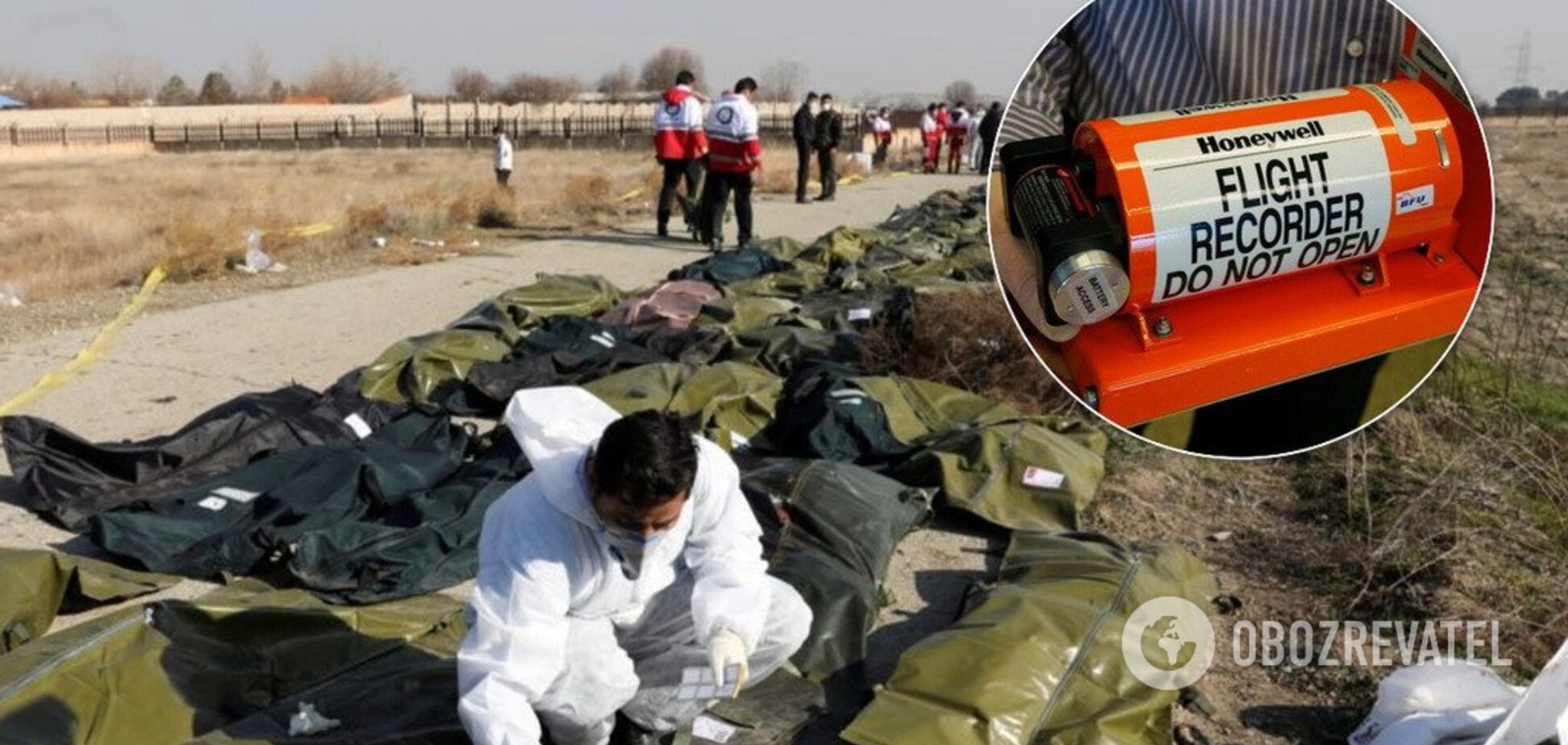 Иран отправил во Францию 'черный ящик' со сбитого самолета МАУ