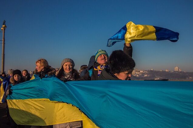 В Киеве создали "живую цепь" ко Дню Соборности
