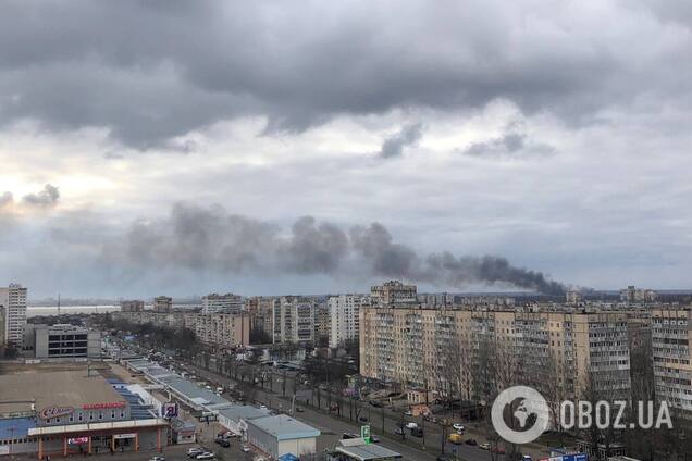 Дим від сильної пожежі налякав Одесу