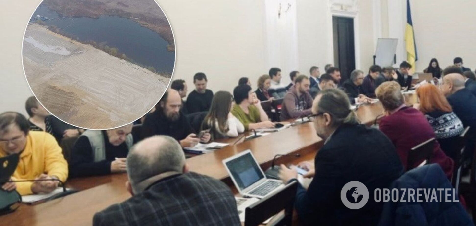 Незаконная добыча песка под Киевом: журналисты заявили о произволе власти