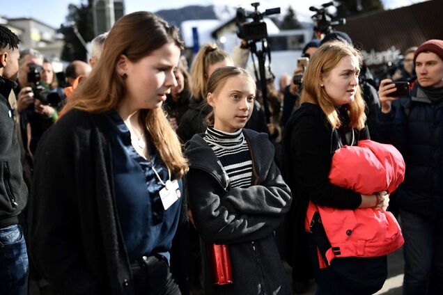 'Зелена революція': Ґрета Тунберґ вивела на вулиці Давосу активістів