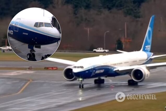 У США провели перший випробувальний політ новітнього Boeing 777X: відео