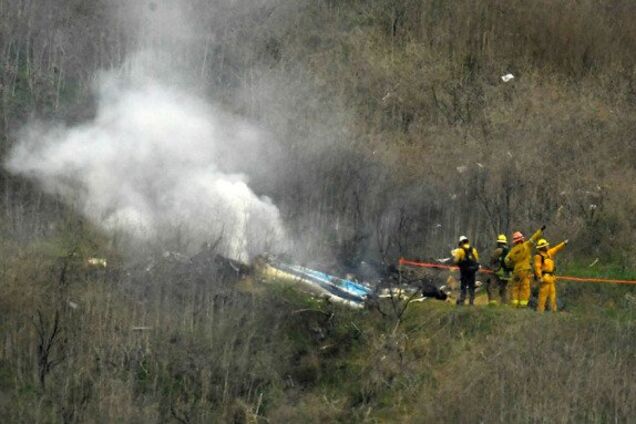 Місце аварії вертольота Кобі Браянта