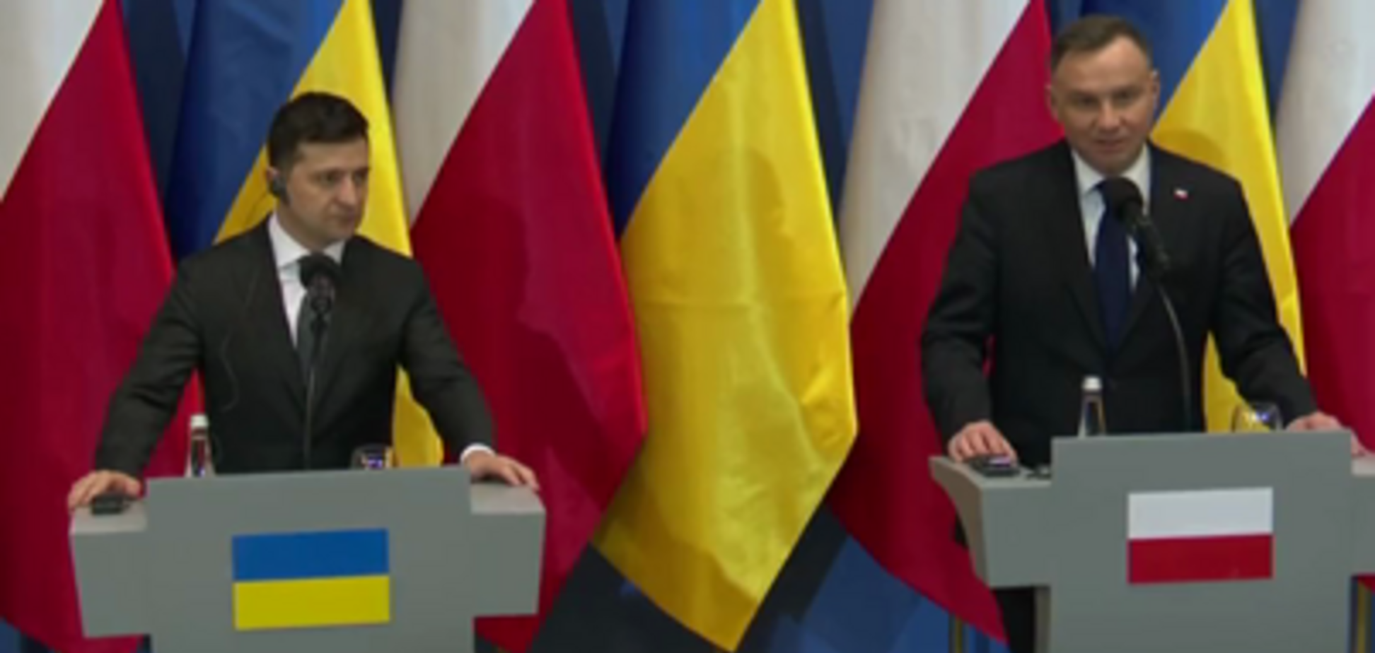 'Ні' тоталітарним ідеологіям!' Зеленський розповів, про що домовився з Дудою