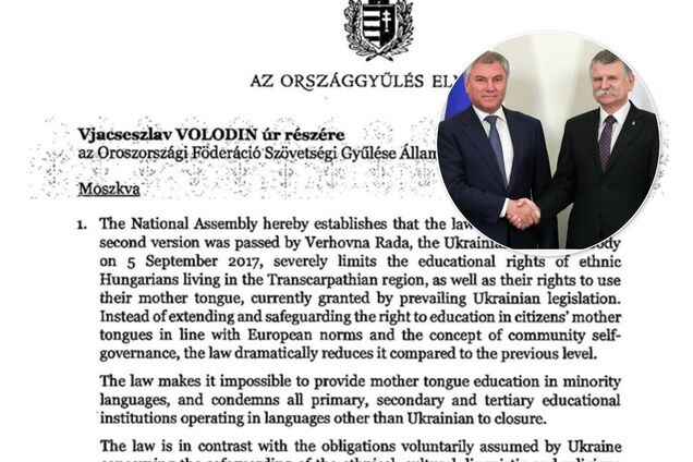Угорщина все-таки просила Росію захистити її меншину в Україні (ФОТО, ДОКУМЕНТ)