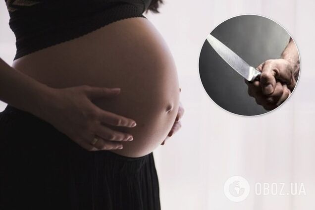 У Росії чоловік по-звірячому зарізав вагітну подругу. Відео 18+