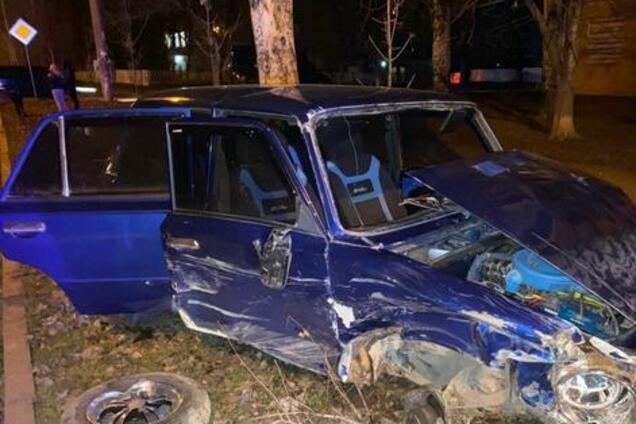 Откинуло в дерево: в Кривом Роге в жутком ДТП пострадал ребенок. Фото