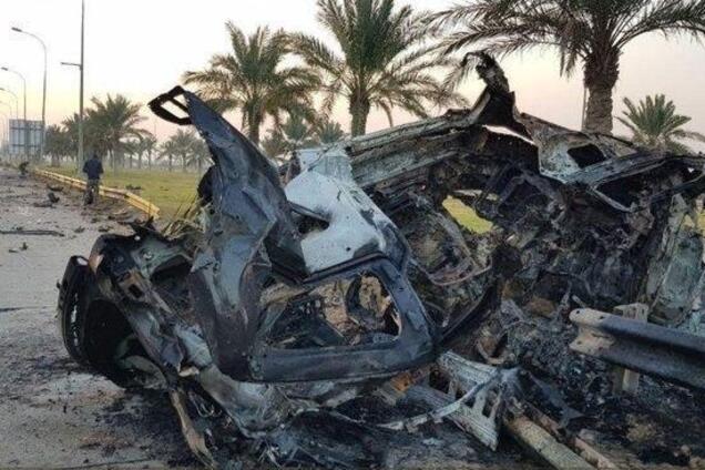 Через минуту после удара: в сеть слили видео с места ликвидации Сулеймани