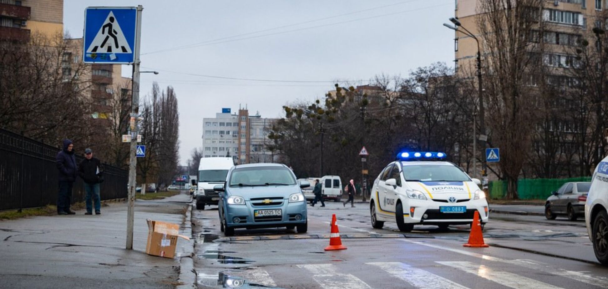 У Києві вантажівка на смерть збила жінку на переході